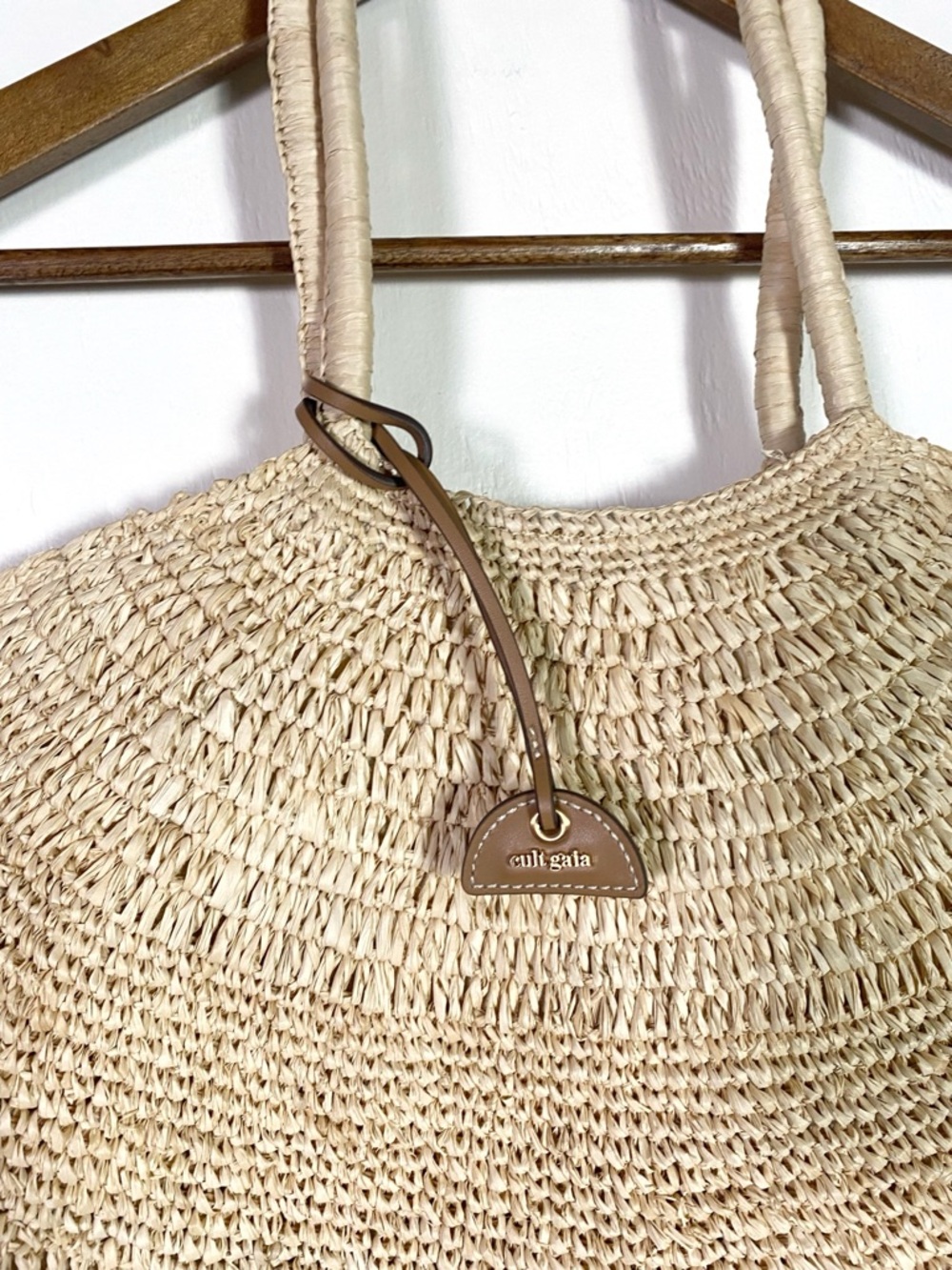 Cult Gaia Lucia Raffia Tote Bag - Picture 5 of 11